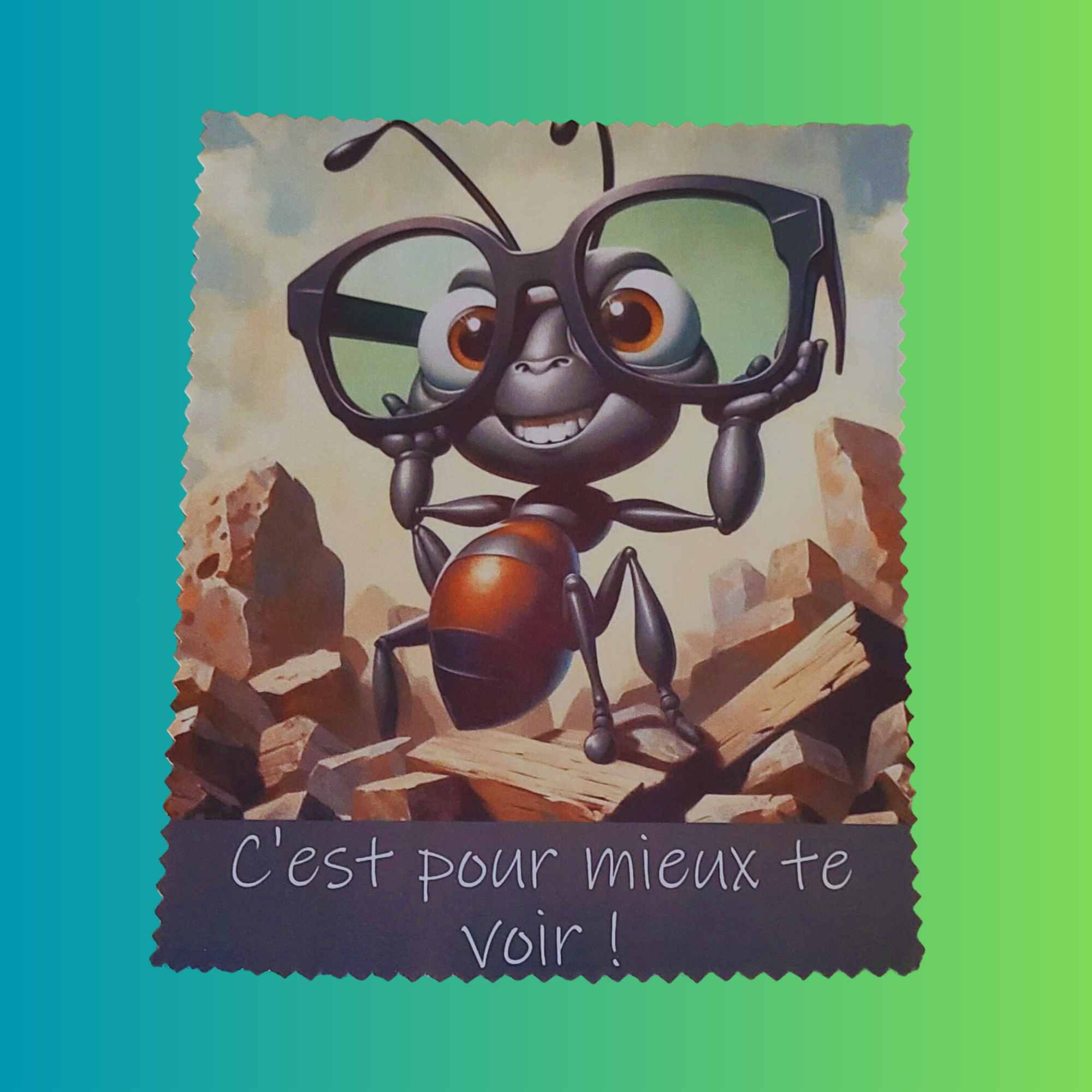 Lingette à lunettes - La super héroïne anti - traces !