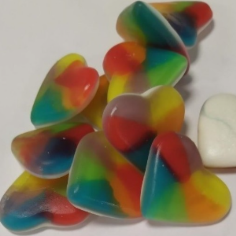 Cœur multicolore